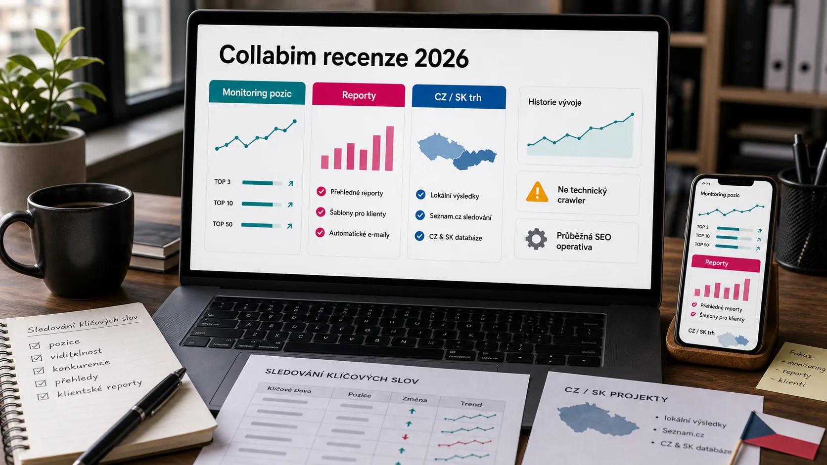 Collabim recenze 2026 – SEO dashboard a analytika