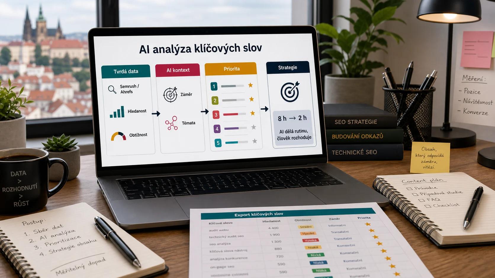 Diagram - Proč AI mění analýzu klíčových slov