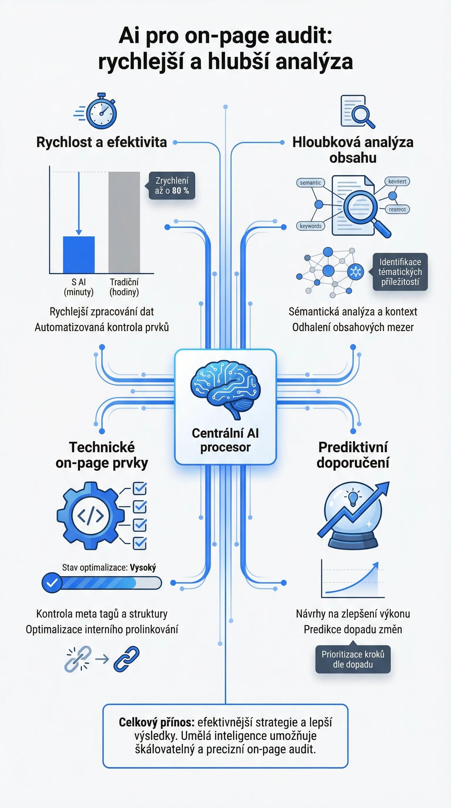 Infografika - AI pro on-page audit
