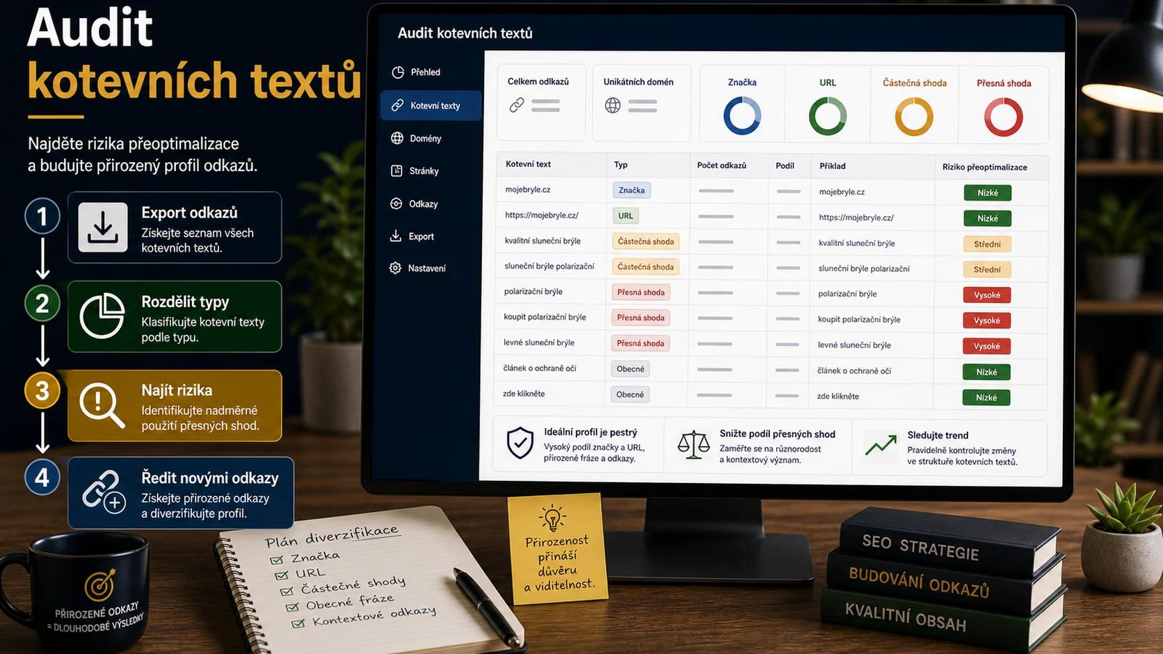 Infografika - Jak provést Audit Anchor Textů - Anchor Text: Strategie pro rok 2025 (Kompletní průvodce)