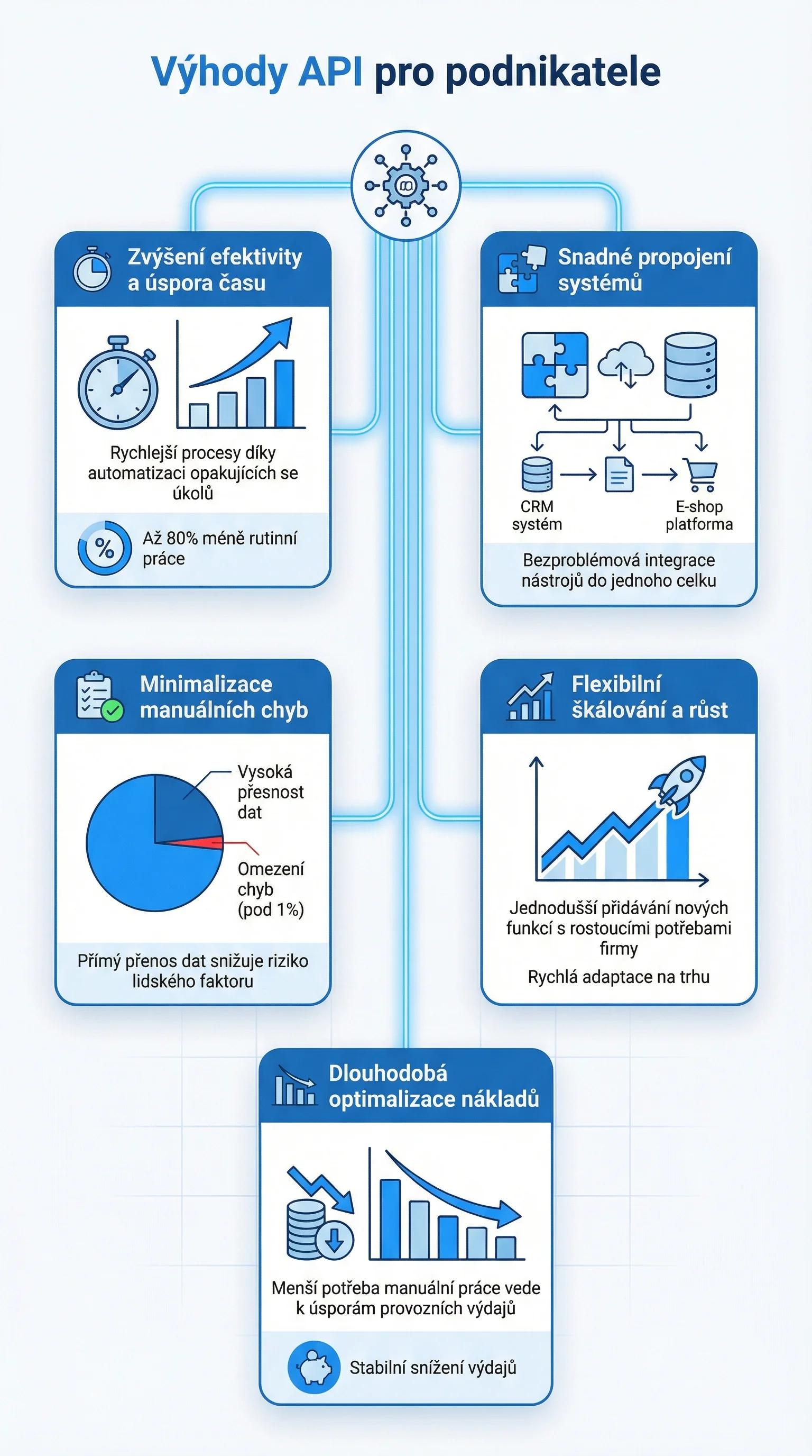 Infografika - Výhody API pro podnikatele