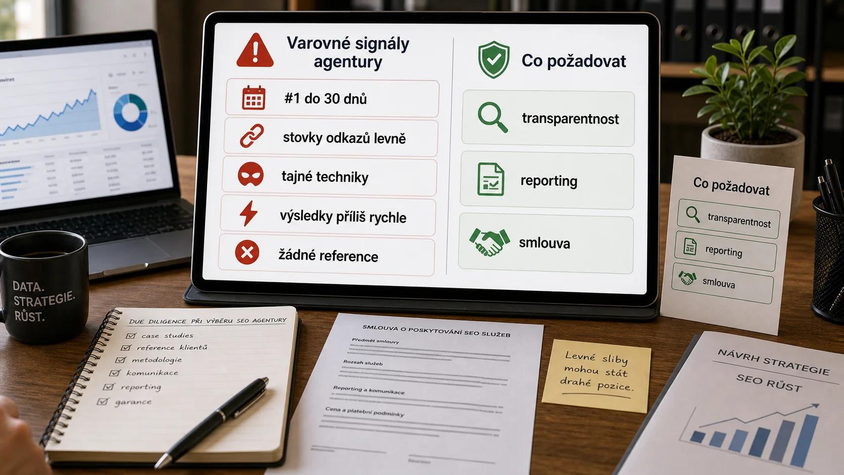 Infografika - Jak poznat, ze agentura pouziva black hat - Black Hat SEO: Zakazane techniky a proc se jim vyhnout