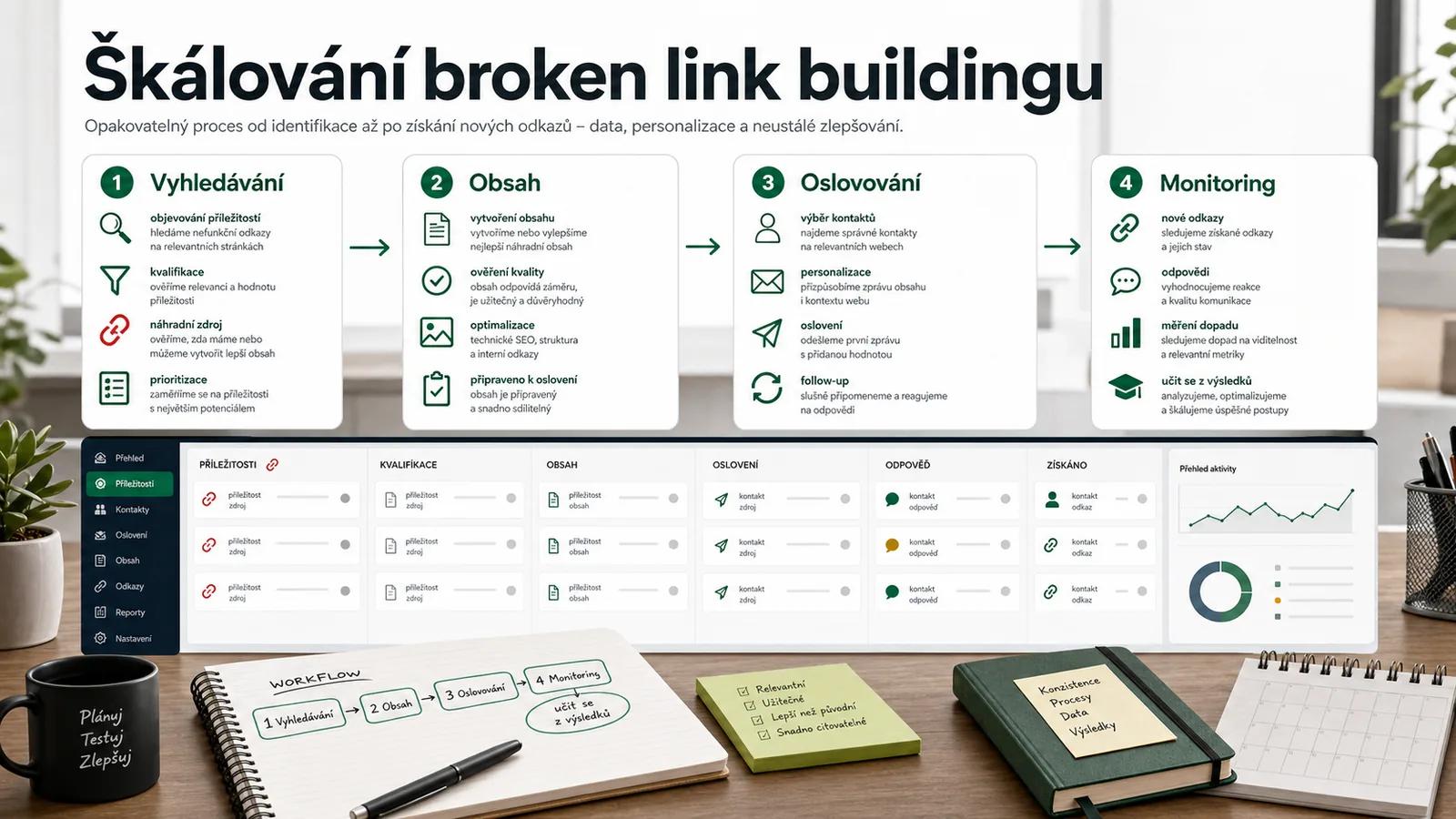 Infografika - Škálování budování odkazů z nefunkčních