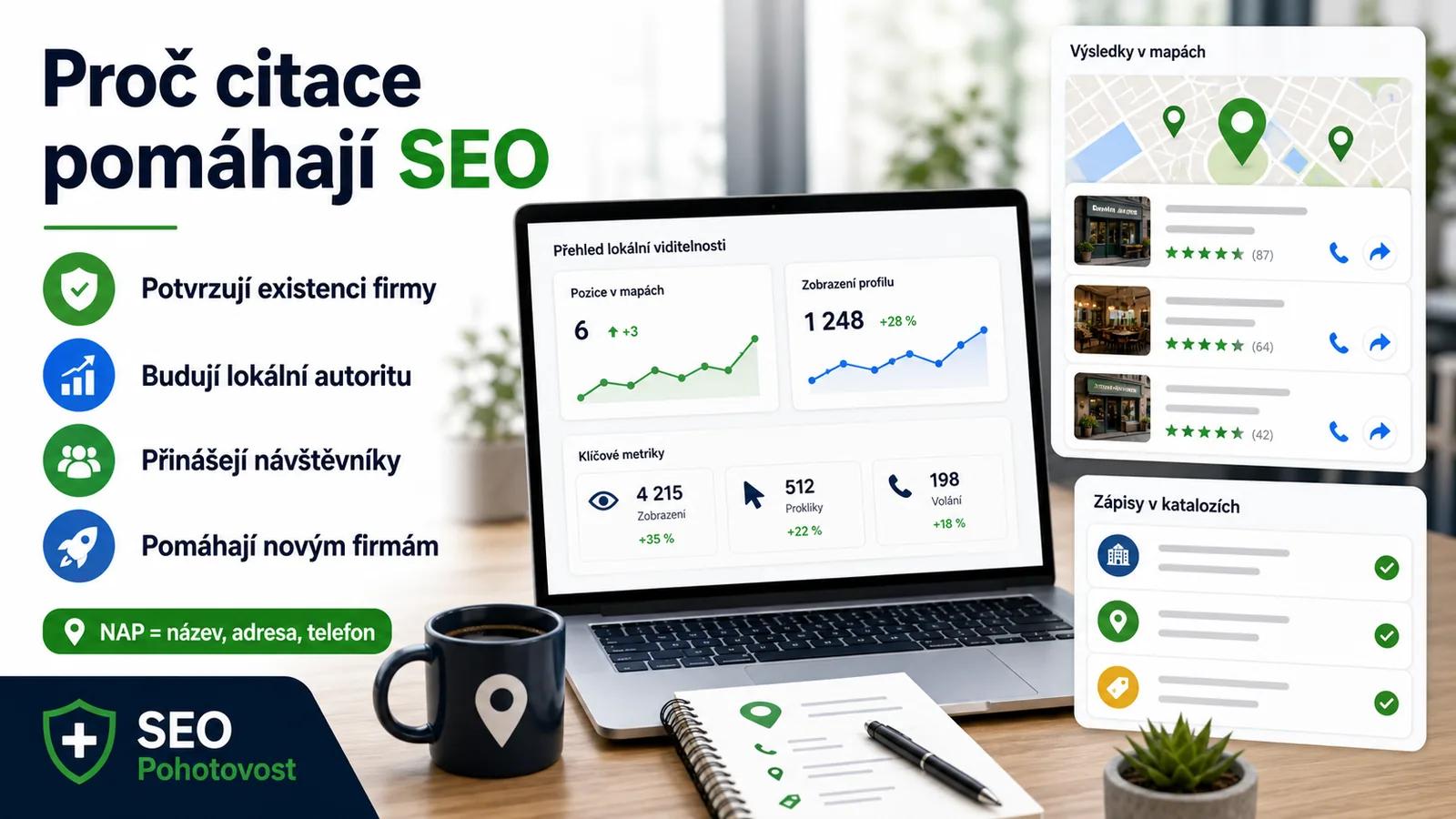Infografika - Proč jsou citace důležité pro SEO - Citation v SEO: Klíč k lokálnímu vyhledávání
