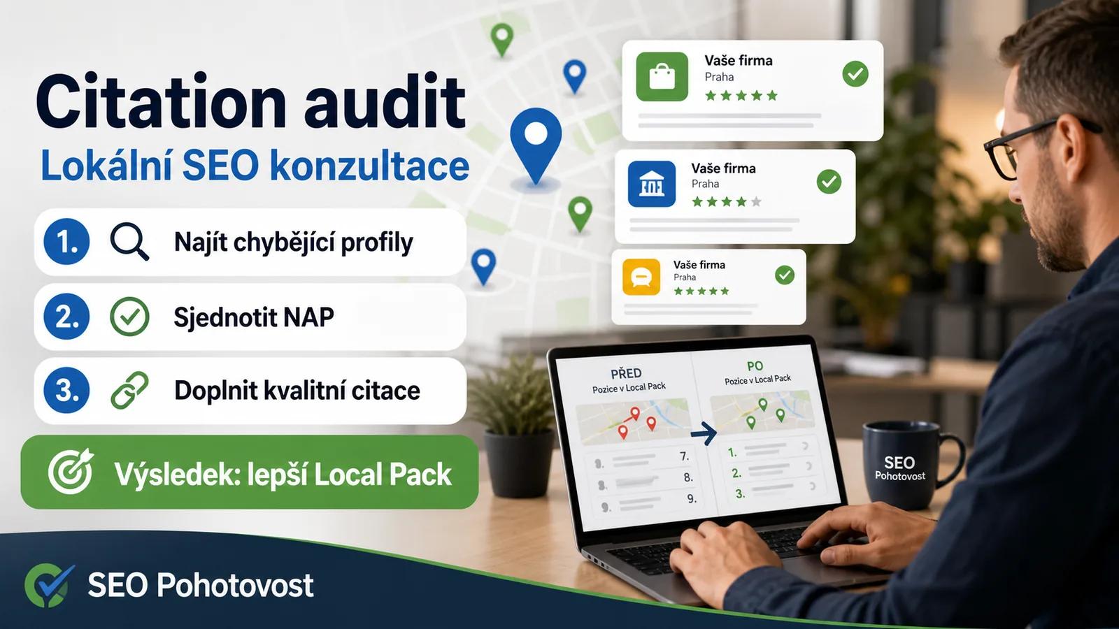 Infografika - Potřebujete pomoc s citacemi? - Citation v SEO: Klíč k lokálnímu vyhledávání