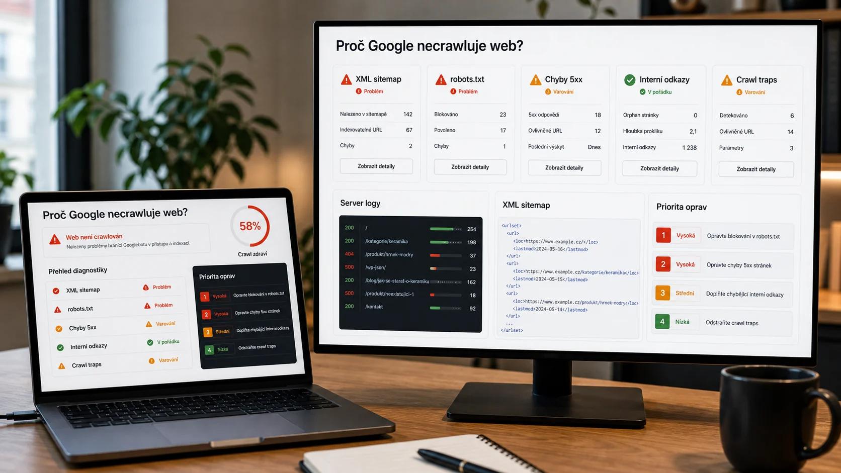 Infografika - Chcete zjistit, proč Google necrawluje váš web? - Crawling: Proč Google nenalezne váš web a jak to napravit
