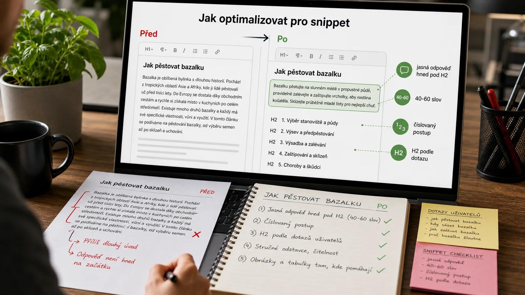 Infografika - Jak optimalizovat pro featured snippety - Featured Snippet: Jak získat pozici 0 ve výsledcích Google