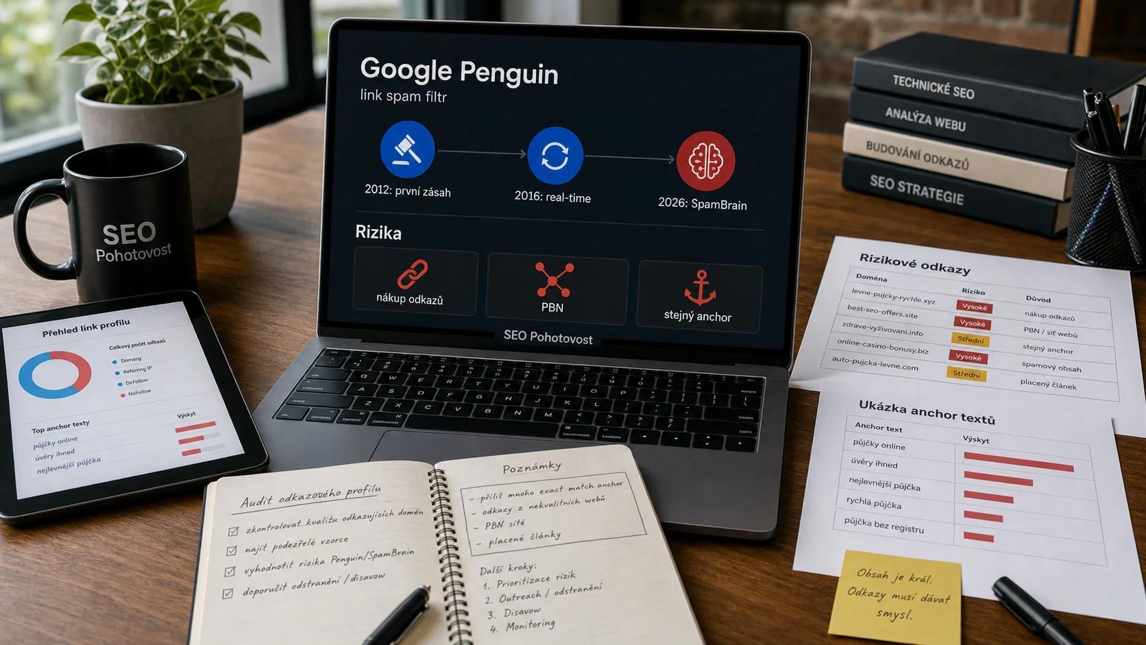Infografika - Co je Google Penguin - Google Penguin: Jak nákup odkazů zničil tisíce webů