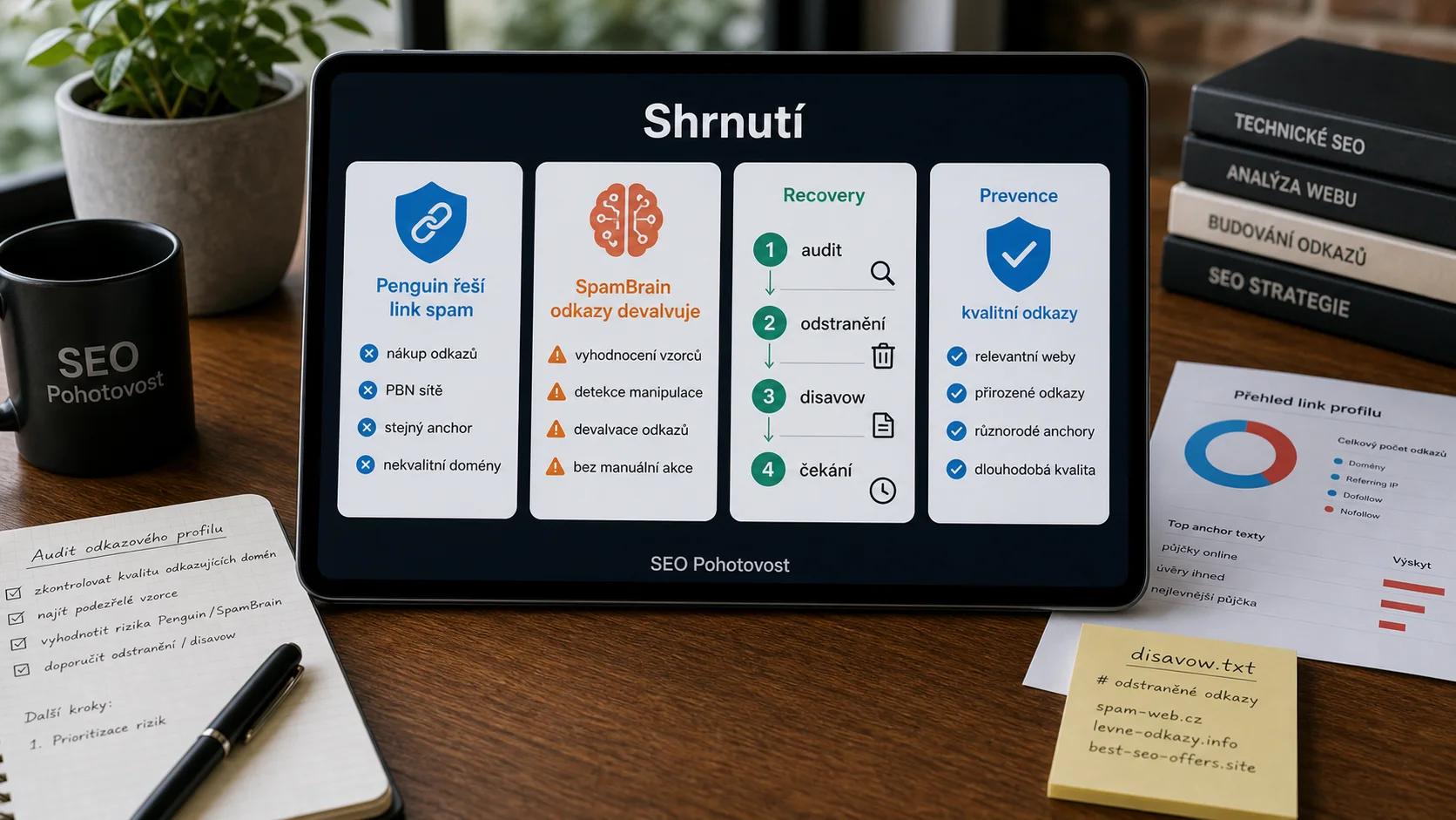 Infografika - Shrnutí - Google Penguin: Jak nákup odkazů zničil tisíce webů