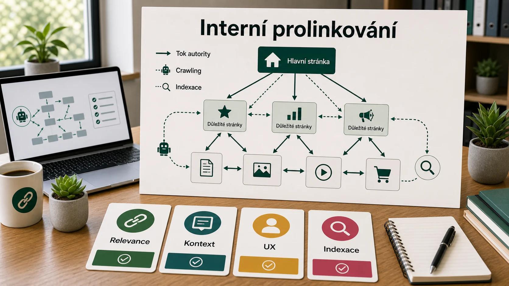 Infografika - Proč je internal linking důležité - Internal Linking: Kompletní průvodce strategií vnitřního prolinkování