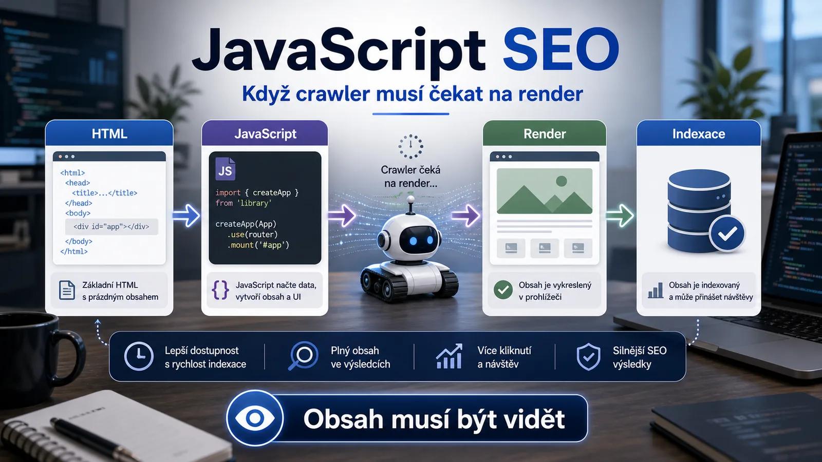 Infografika - Uvod do JavaScript SEO: Proc je to dulezite? - JavaScript SEO: Pruvodce pro Vyvojare a Marketery