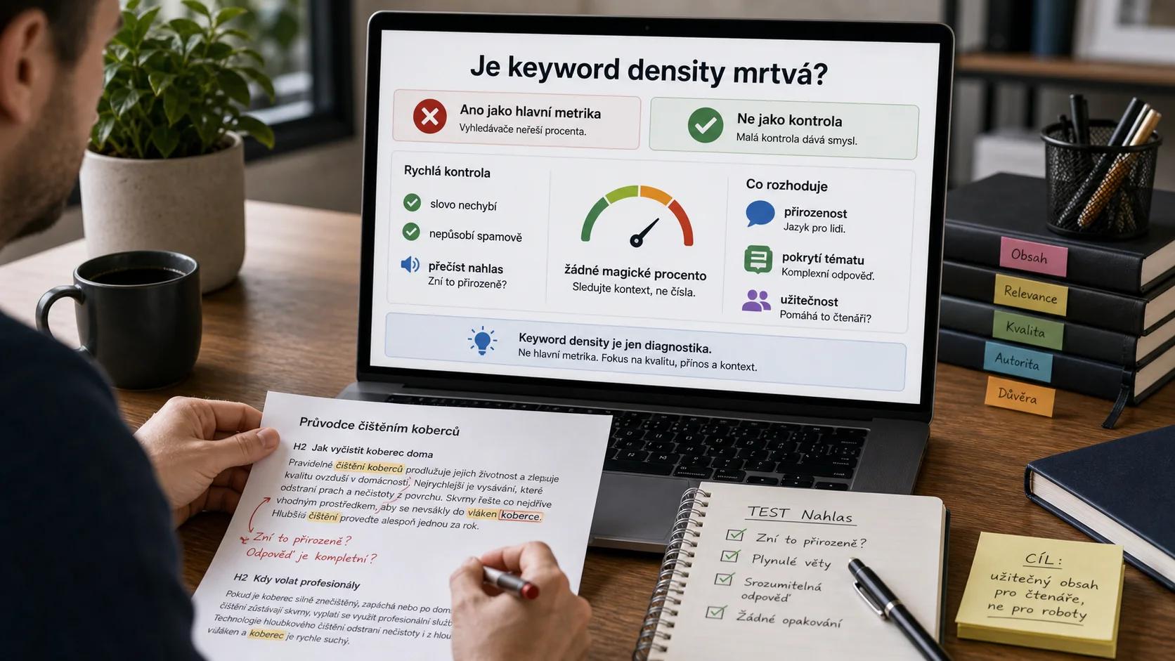 Infografika - Je keyword density úplně mrtvá? - Keyword Density: Proč už není rok 2005