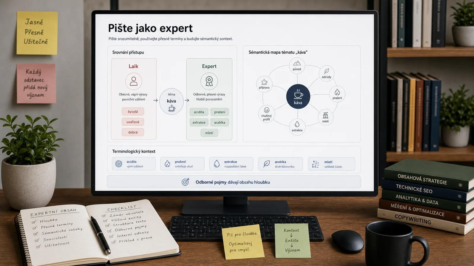Infografika - Závěr: Pište jako expert - LSI klíčová slova: Praktický manuál pro rok 2025