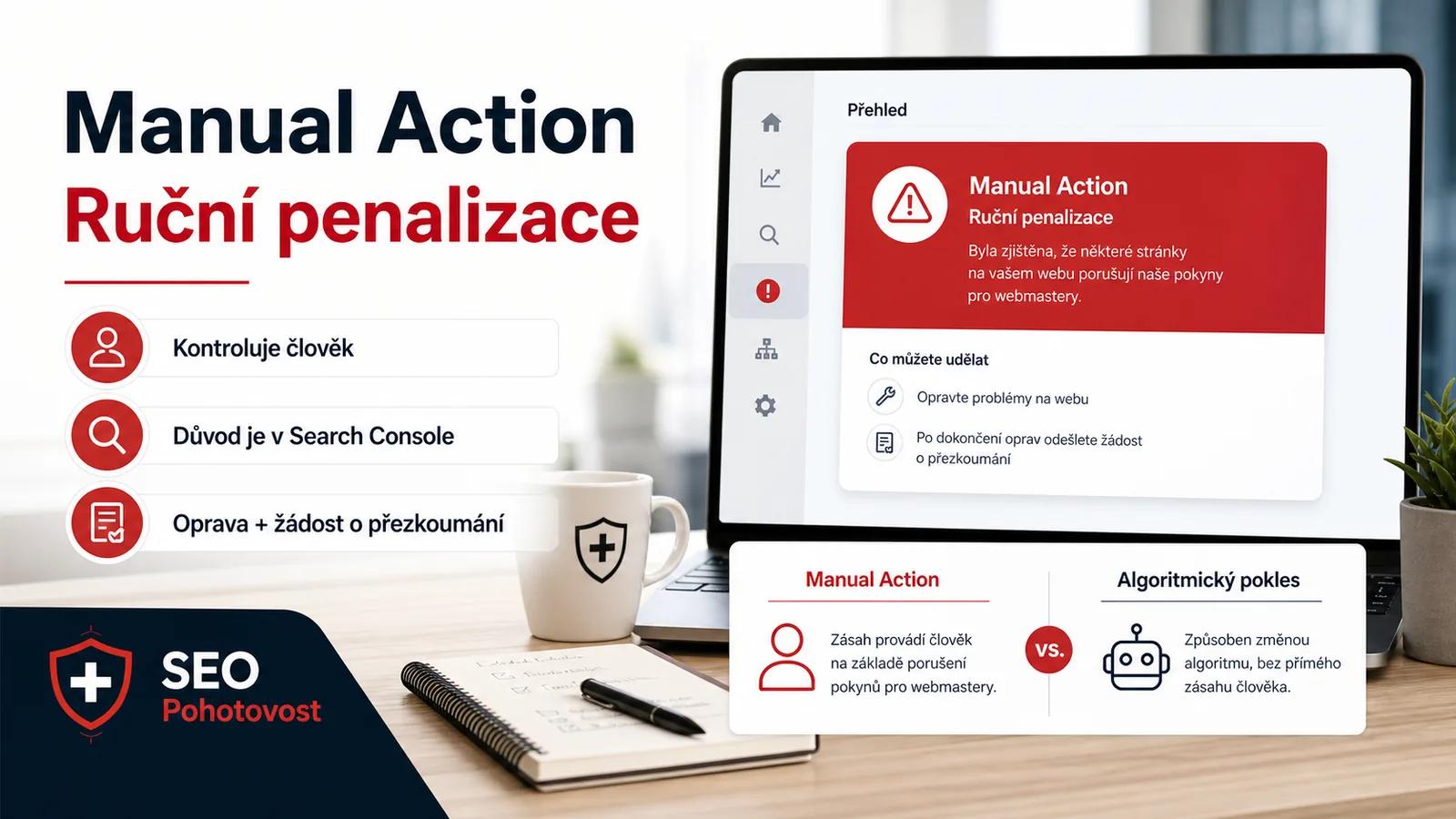 Infografika - Co je Manual Action - Manual Action: Když Google ručně penalizuje váš web