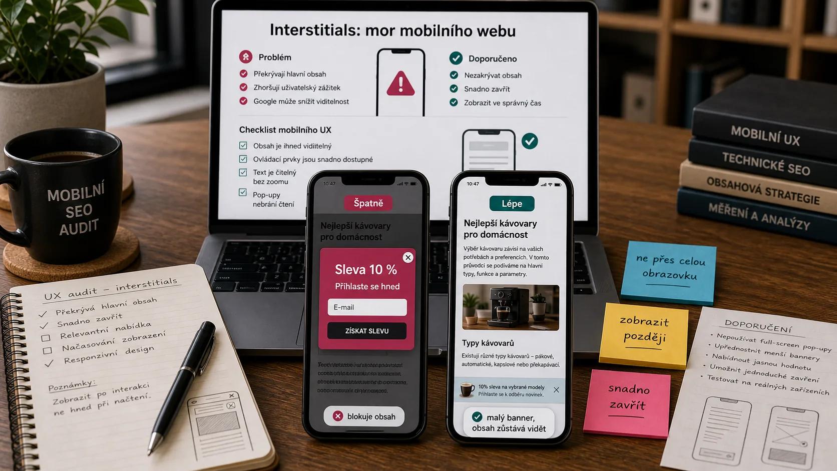 Infografika - Interstitials: Mor mobilního webu - Mobile-First Indexing je mrtvý pojem: Dnes řešíme Mobile-Only