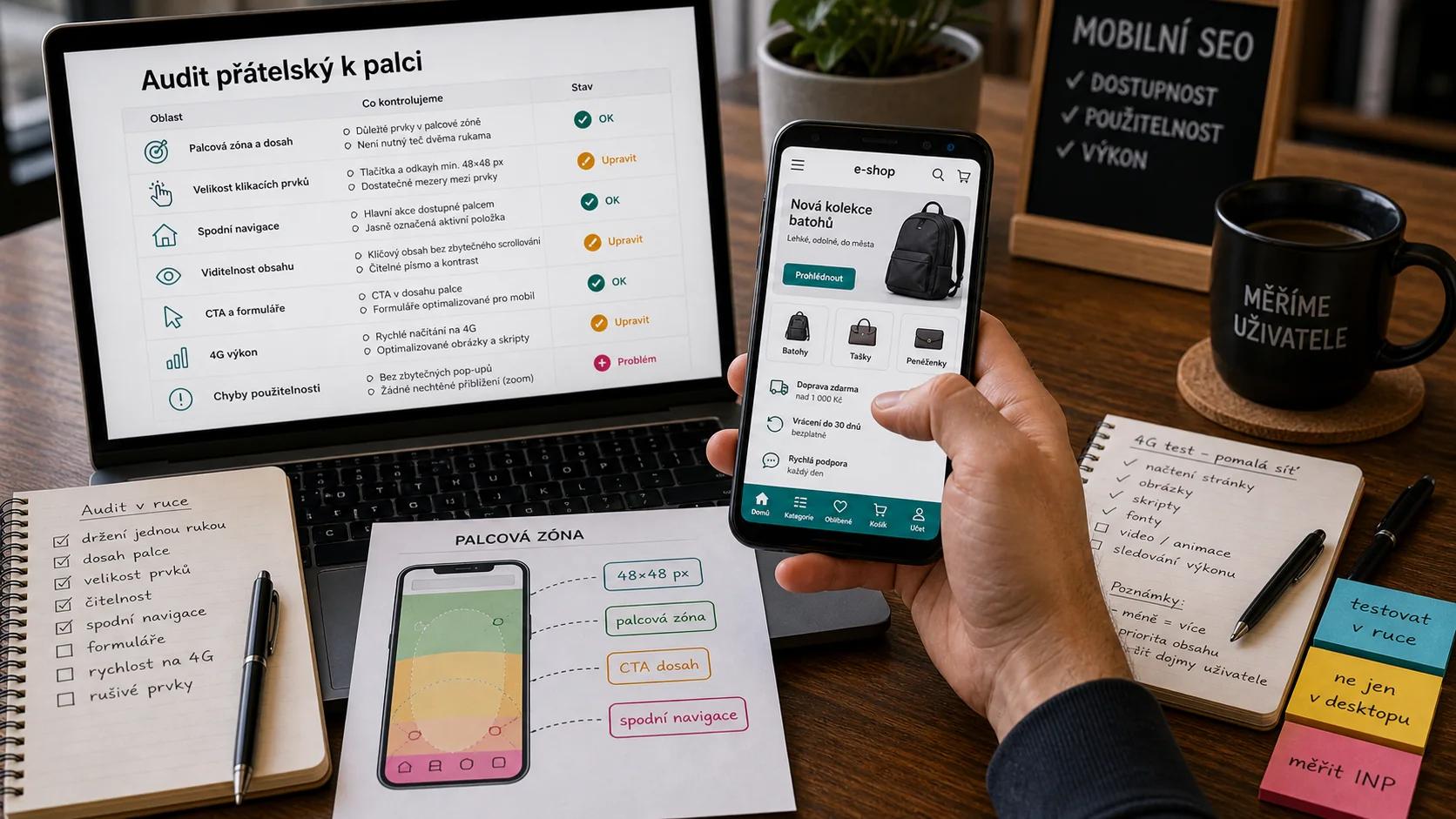 Infografika - Je váš web přátelský k palci? - Mobile-First Indexing je mrtvý pojem: Dnes řešíme Mobile-Only
