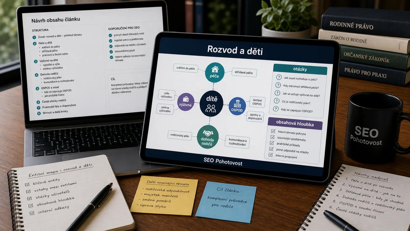 Infografika - Rozvod a děti - NLP v SEO: Jak Google rozumí vašemu obsahu