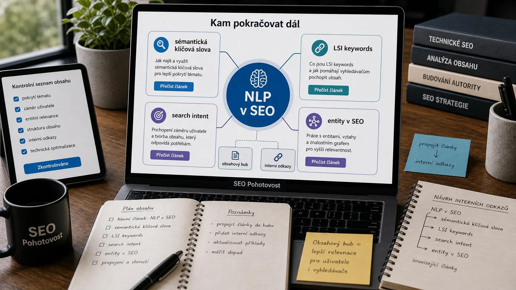 Infografika - Související články - NLP v SEO: Jak Google rozumí vašemu obsahu