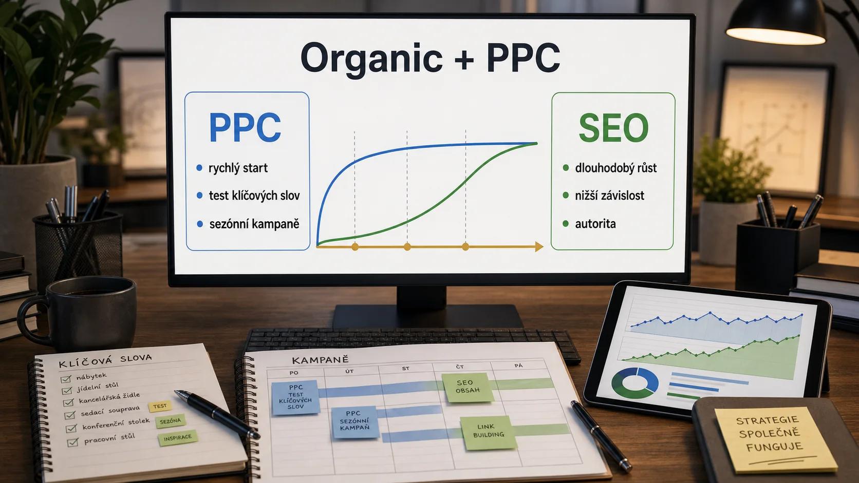 Infografika - Organic traffic vs. PPC: Kombinace je nejlepší - Organic Traffic: Proč je lepší než placená reklama