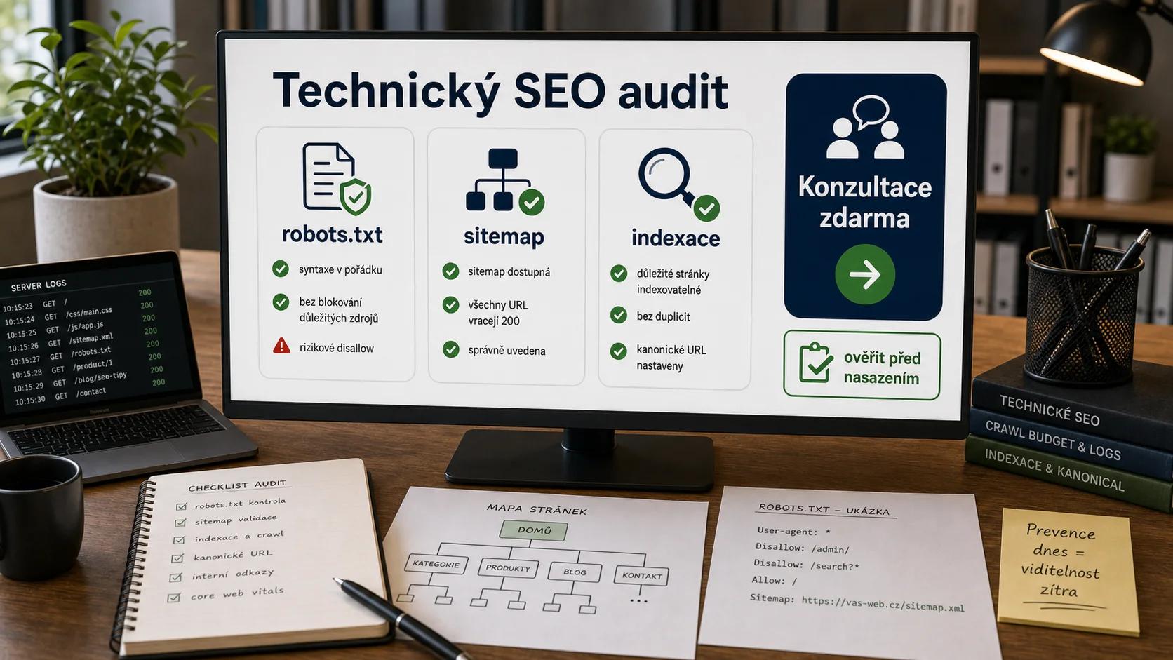 Infografika - Chcete si být jistí, že váš robots.txt neškodí? - Robots.txt: Jak nespadnout z Google jedním řádkem
