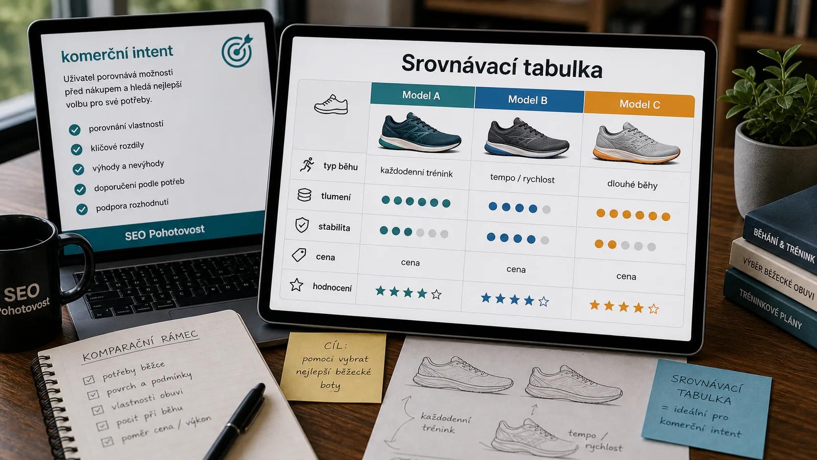 Infografika - Srovnavaci tabulka - Search Intent: Proc zamer vyhledavani rozhoduje o uspechu