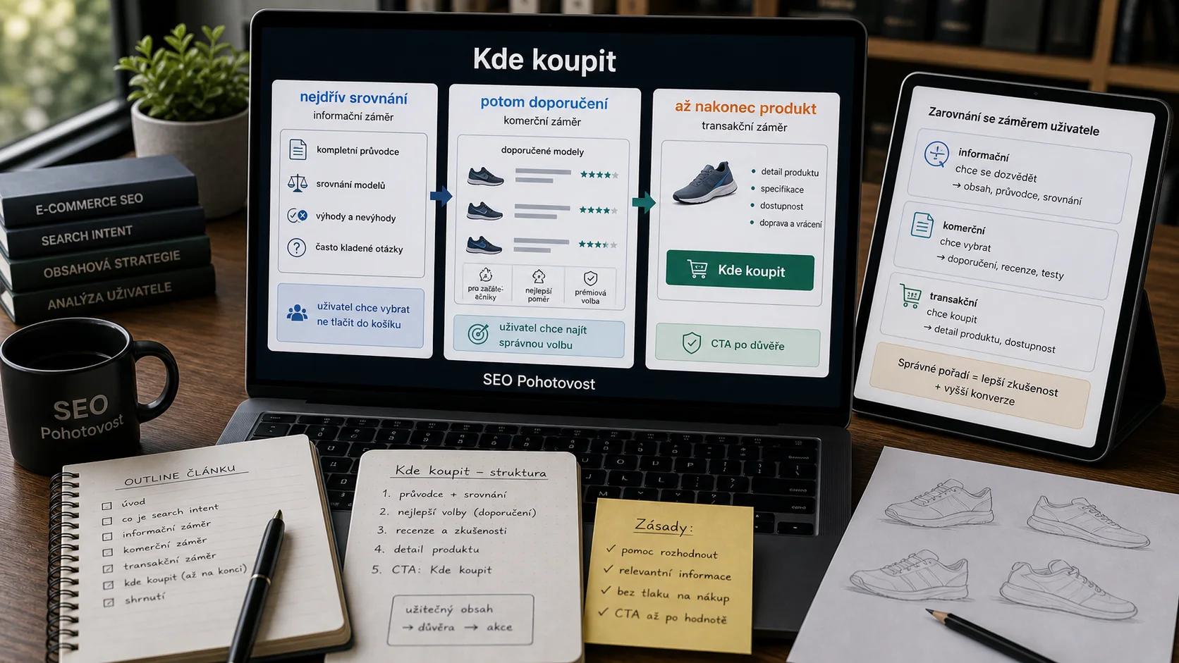 Infografika - Kde koupit - Search Intent: Proc zamer vyhledavani rozhoduje o uspechu