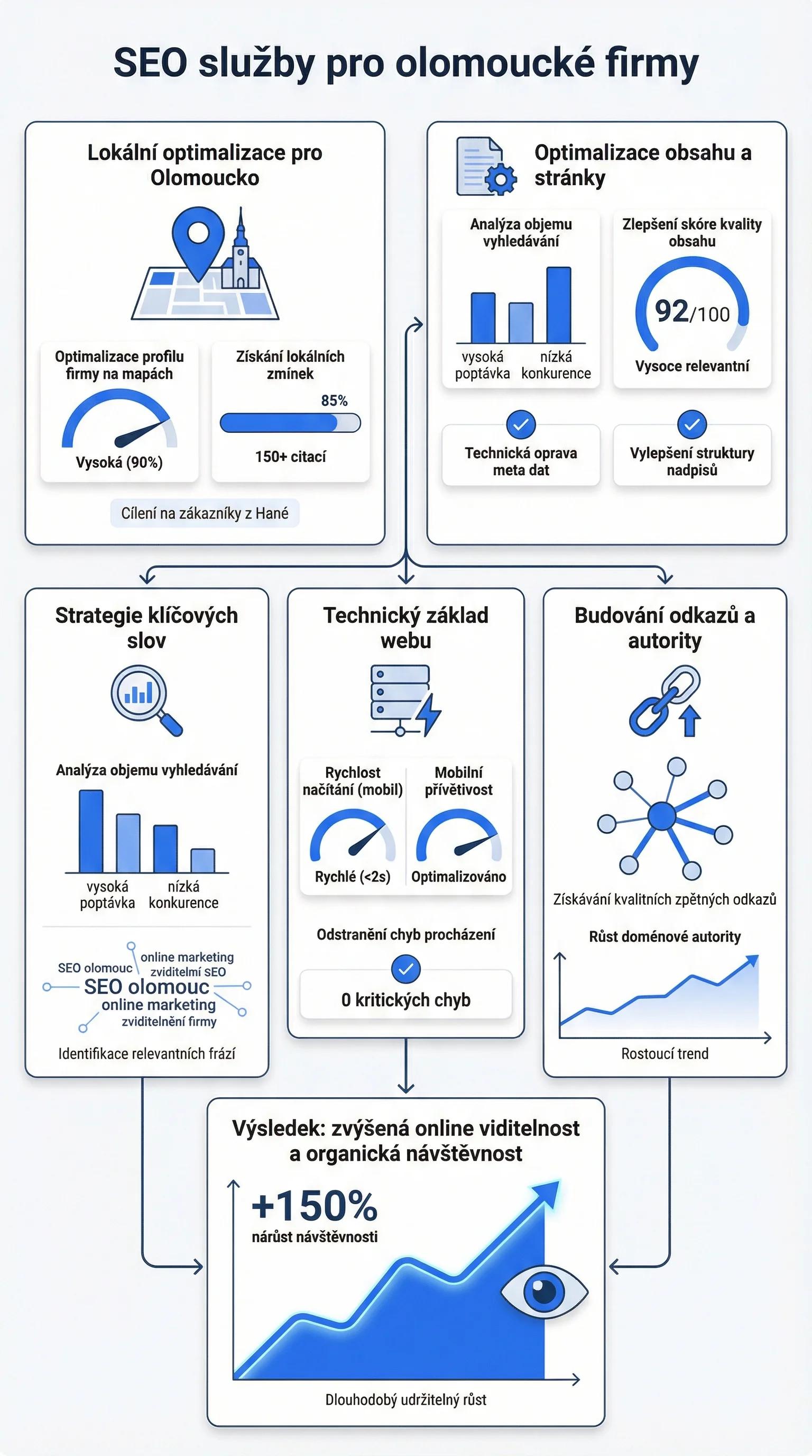 Infografika - SEO služby pro olomoucké firmy