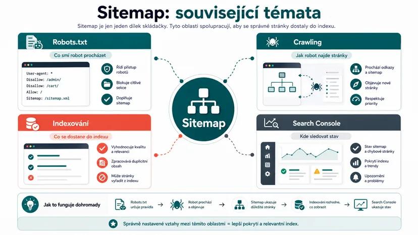 Infografika - Související články - Sitemap: Jak říct Google, které stránky má indexovat