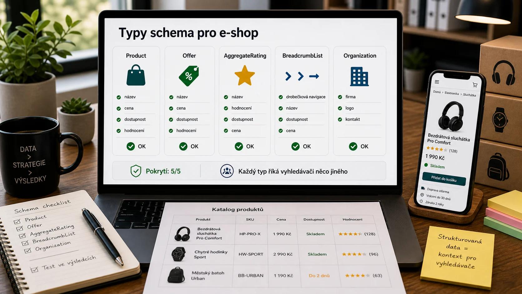 Infografika - Nejdulezitejsi typy strukturovanych dat pro e-shopy - Strukturovana data pro e-shopy: Kompletni pruvodce