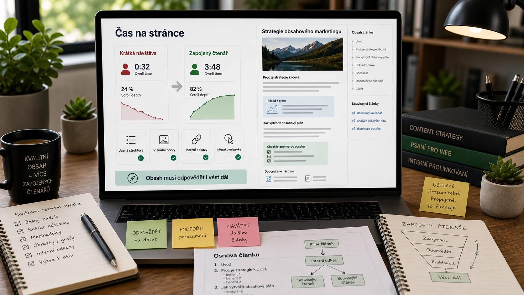 Infografika - Cas straveny na strance (Dwell Time): Ukazatel relevantnosti? - UX signaly: Jak ovlivnuji pozice ve vyhledavacich?