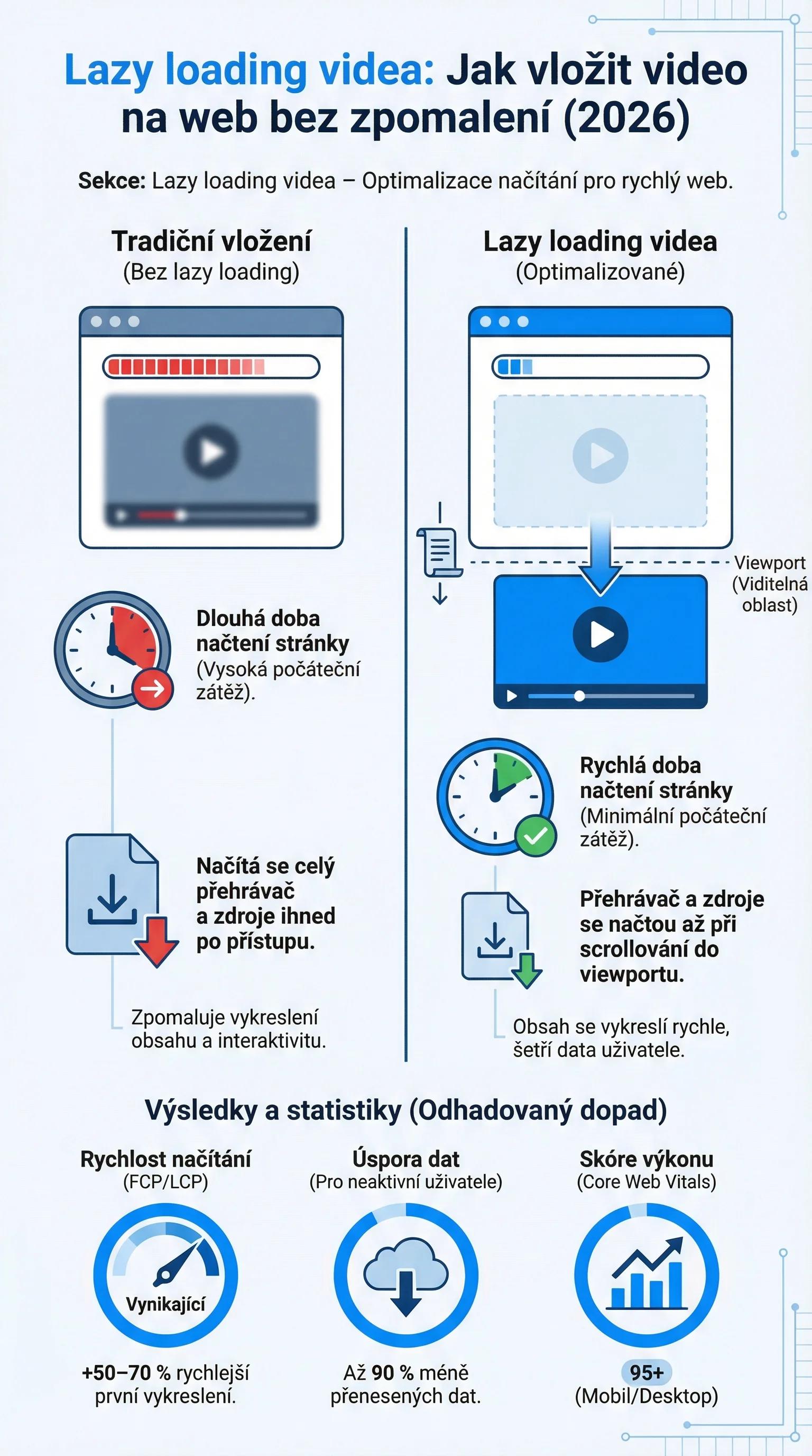 Infografika - Lazy loading videa
