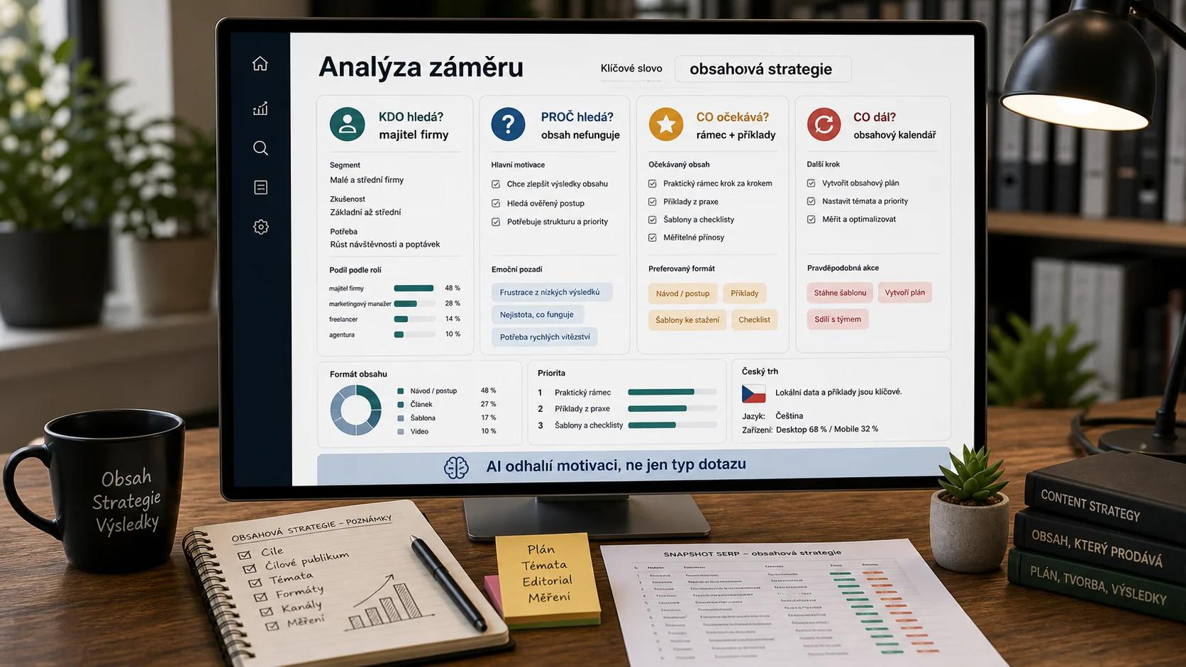 AI analýza záměru: kdo hledá, proč, co očekává a co udělá dál