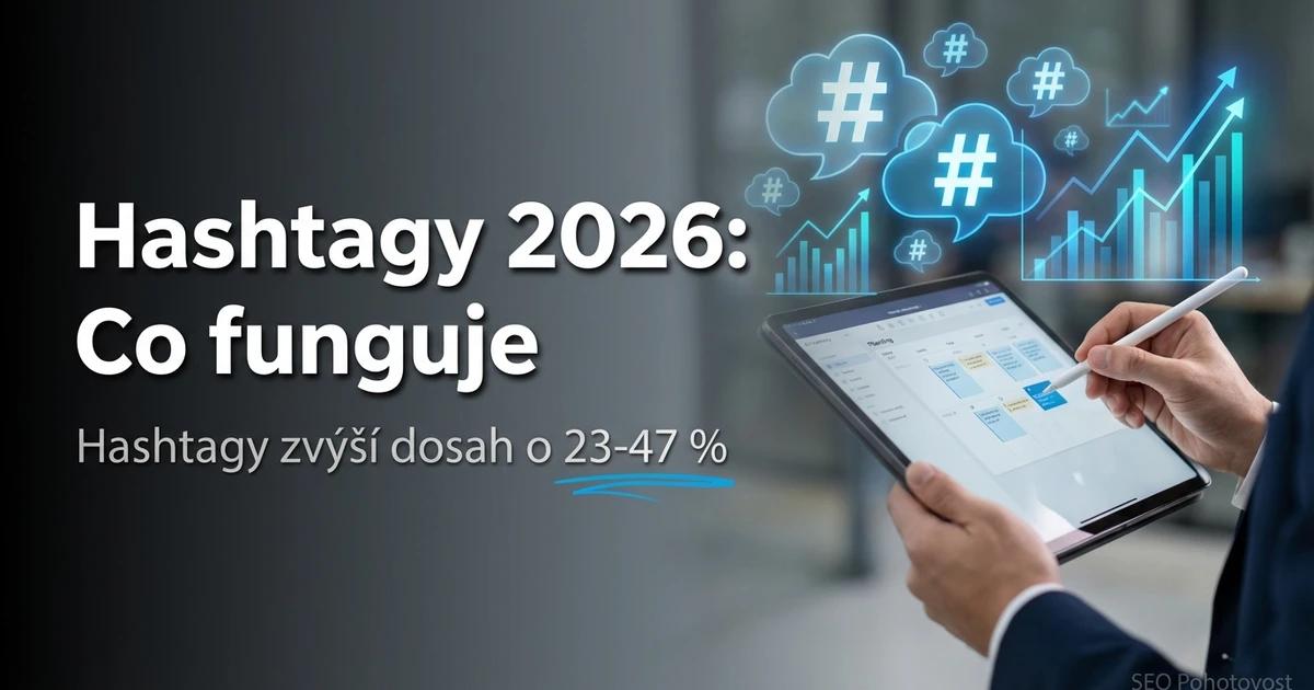 Hashtag: klikací štítek s mřížkou na sociálních sítích