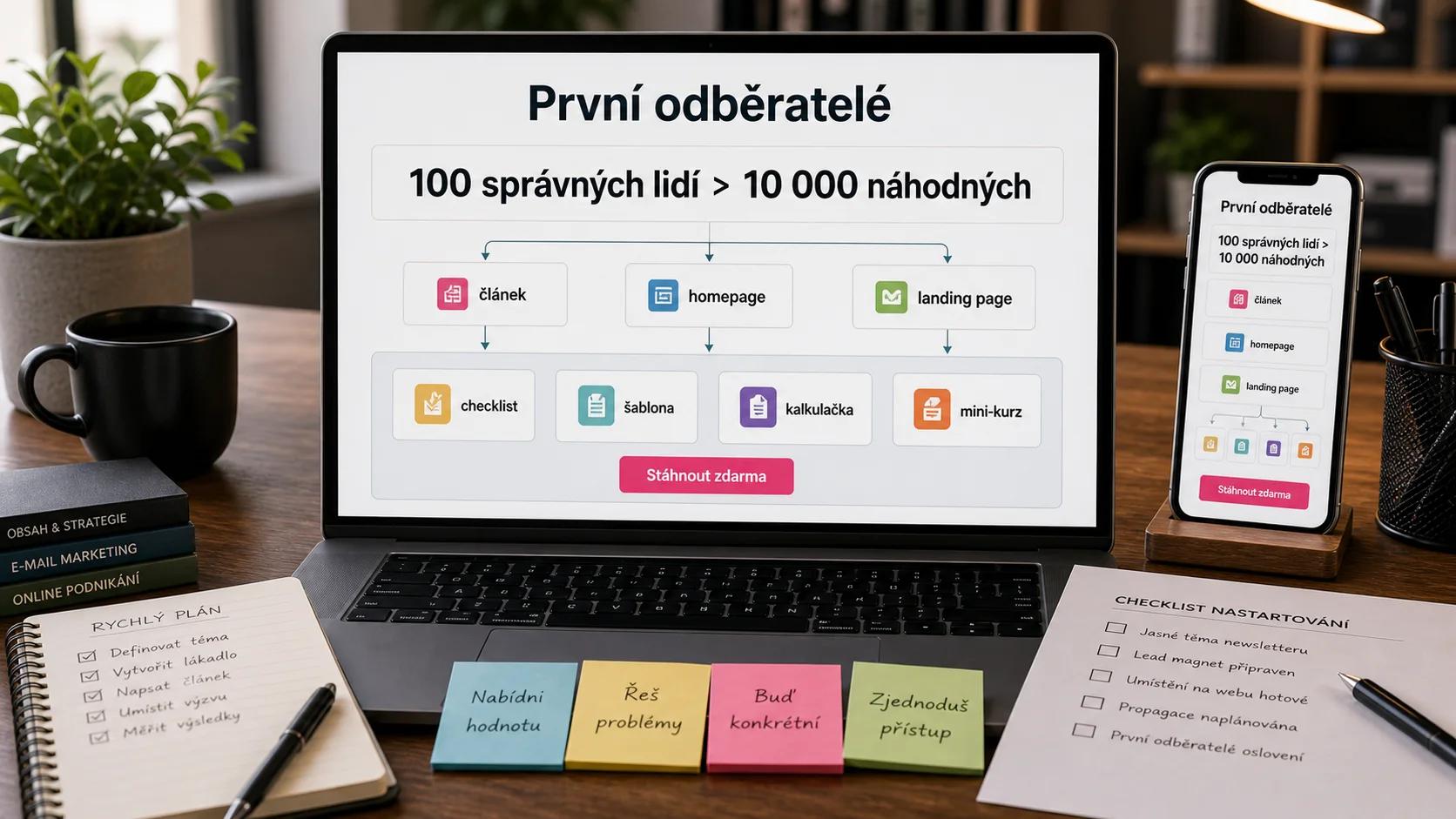 První odběratelé newsletteru: sto správných lidí je víc než deset tisíc náhodných