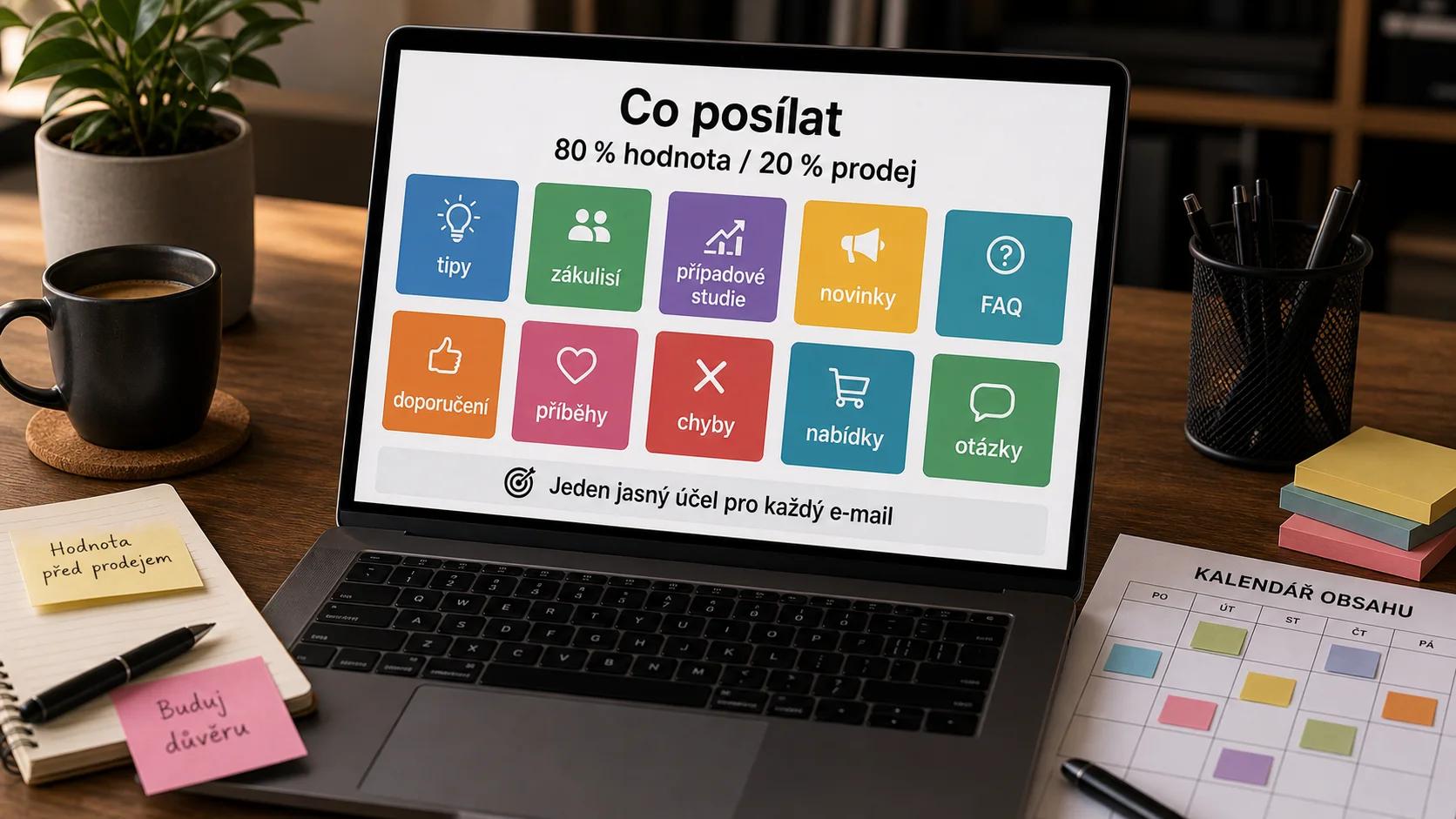 Co posílat v newsletteru: většina užitku, menšina prodeje