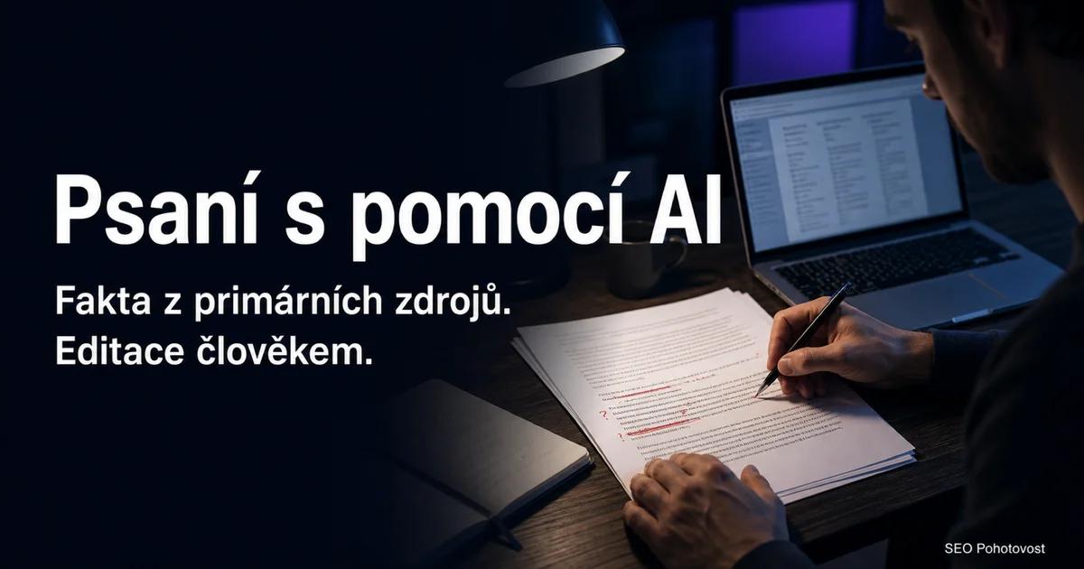 Psaní s pomocí AI: postup od rešerše po editaci člověkem