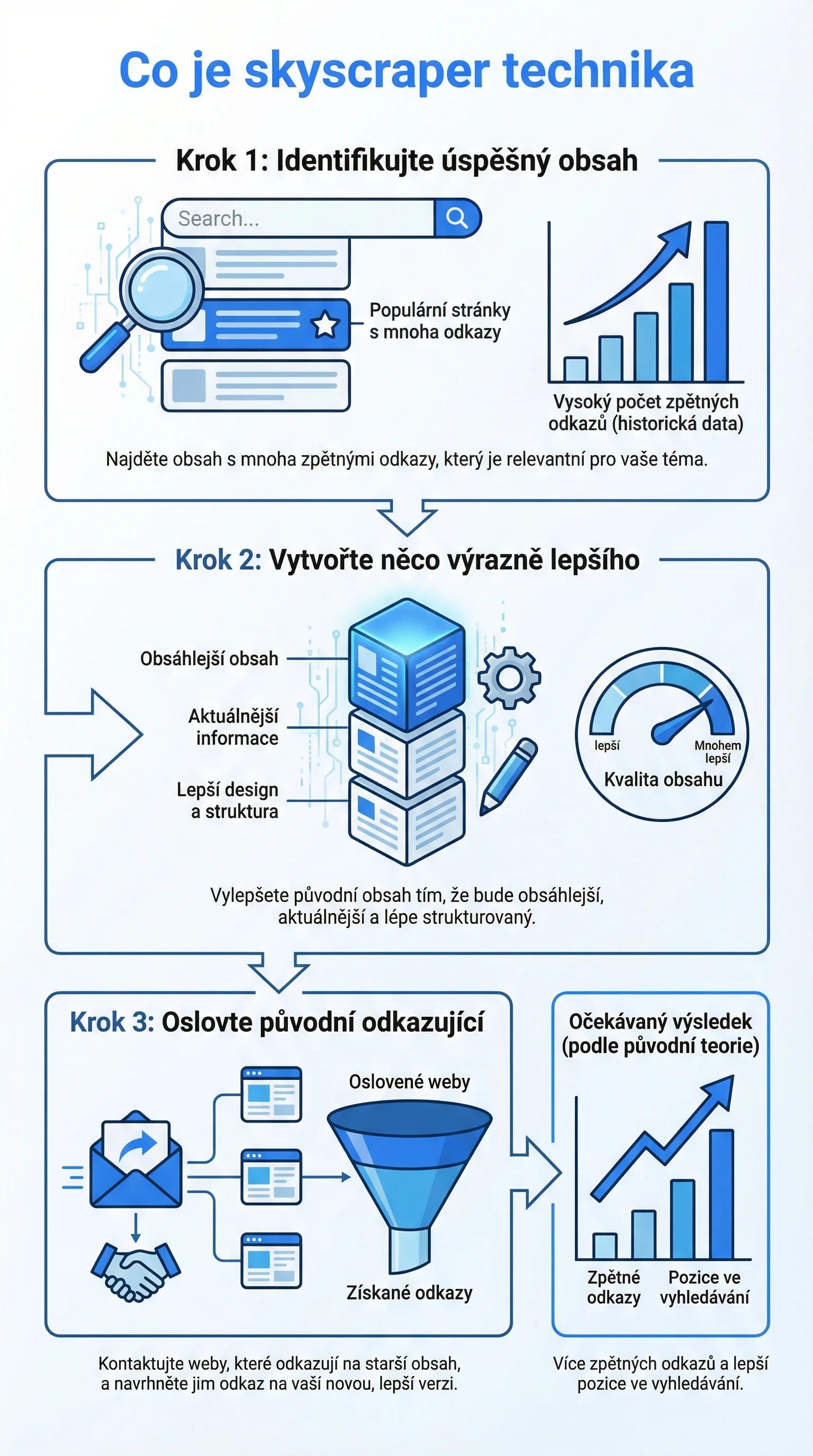 Infografika - Co je technika skyscraper