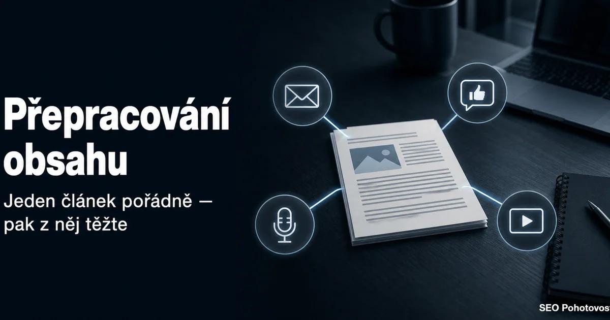 Přepracování obsahu: z jednoho článku newsletter, příspěvky na sítě i podcast