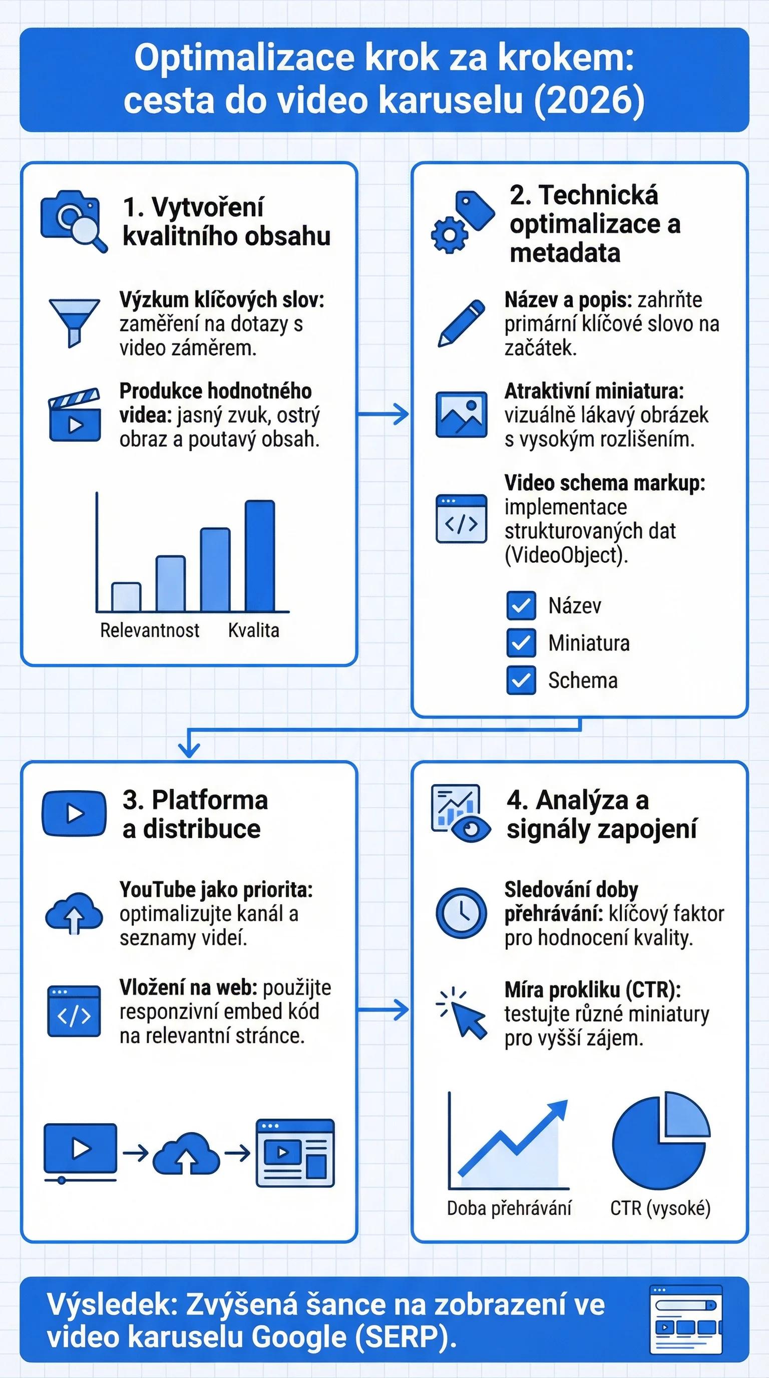 Infografika - Optimalizace krok za krokem