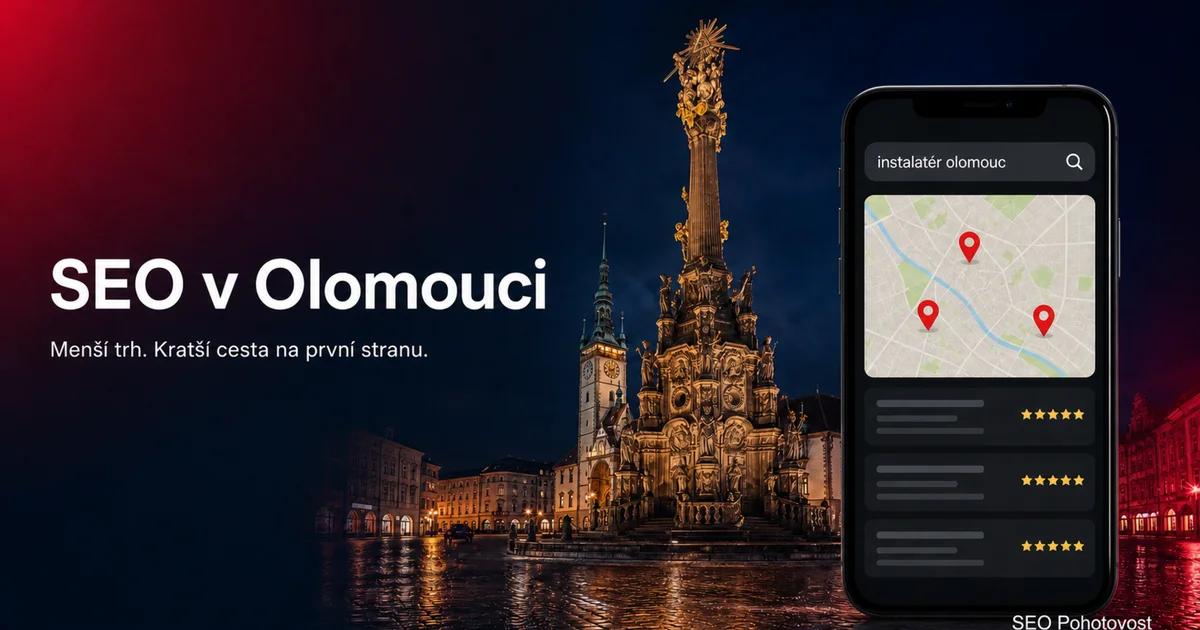 SEO v Olomouci: menší trh, kratší cesta na první stranu vyhledávání